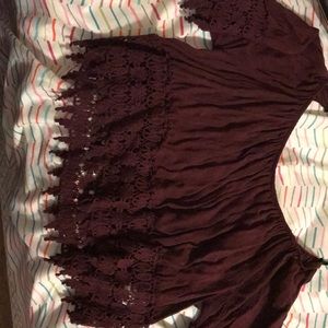 Off the shoulder shirt